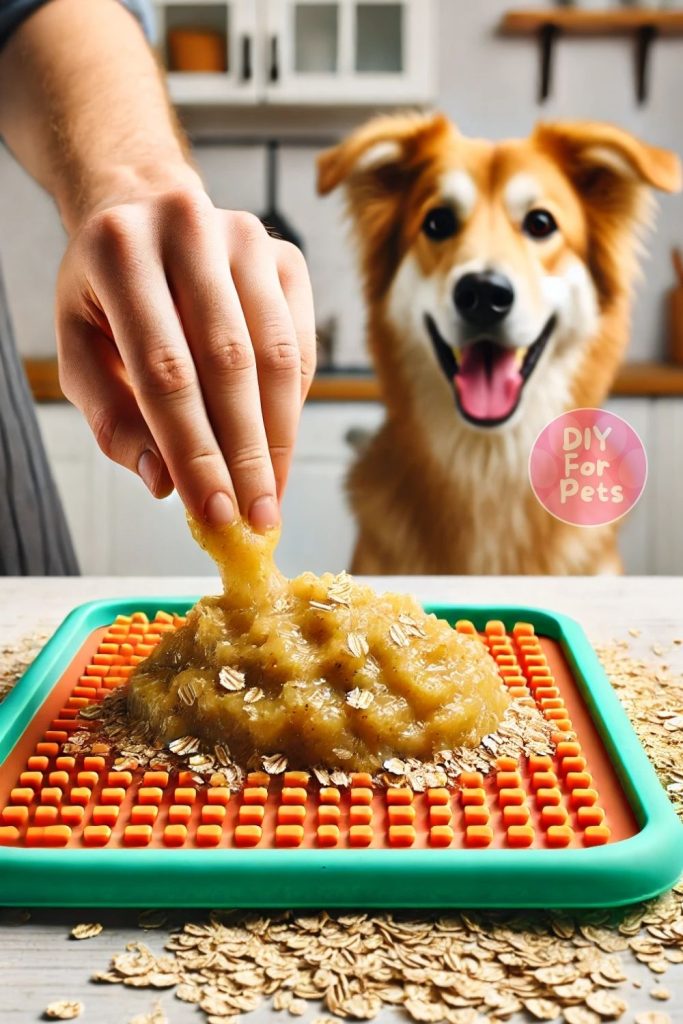 Applesauce & Oat Lick Mat