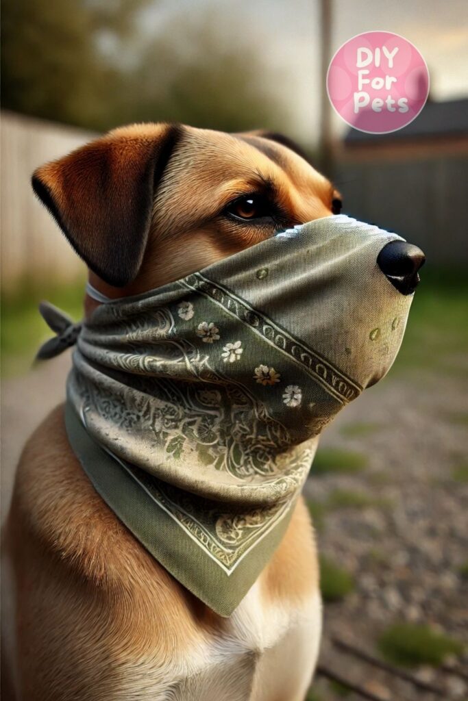 Diy Bandana Muzzle for Dogs