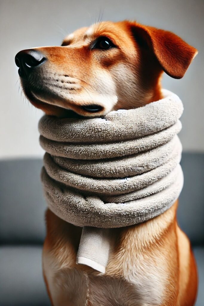 Diy Dog Towel Cone