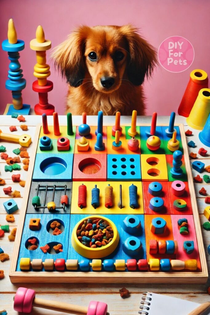 Diy Puzzle Feeder Board for dogs
