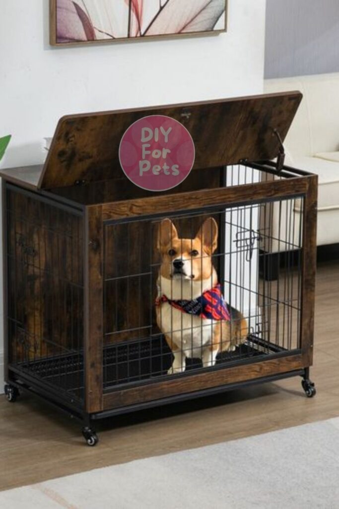 Diy Rustic Wooden Dog Crate