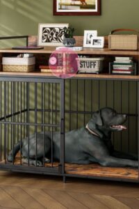 View of 15 DIY Dog Crate Ideas On A Budget (Easy To Build) - DIY For Pets