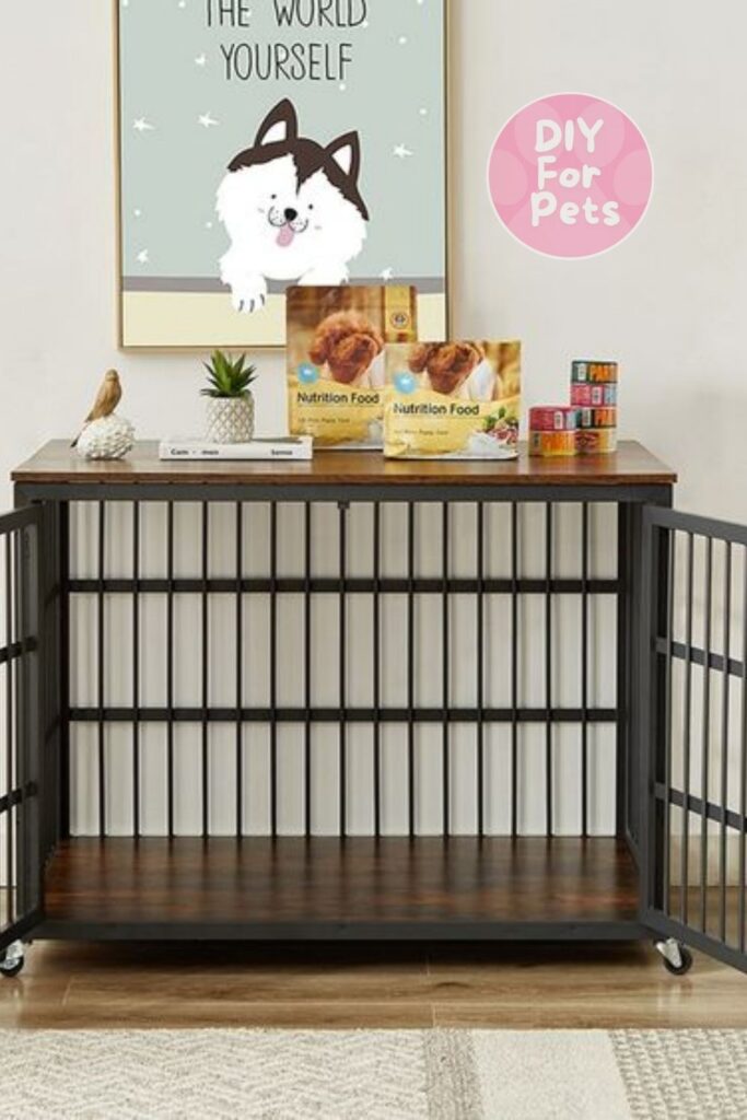 Travel-Friendly Dog Crate on Wheels