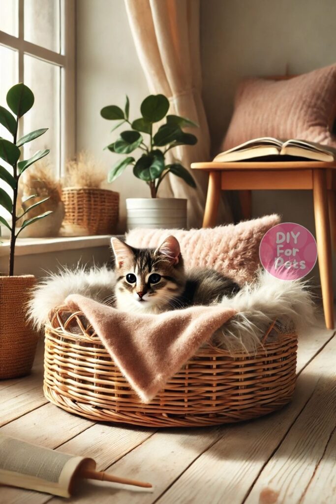 Diy Basket Bed for cats