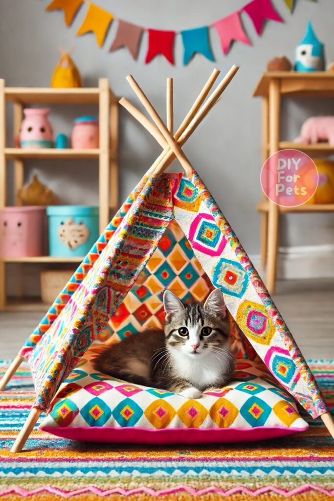 Diy Cat Teepee bed