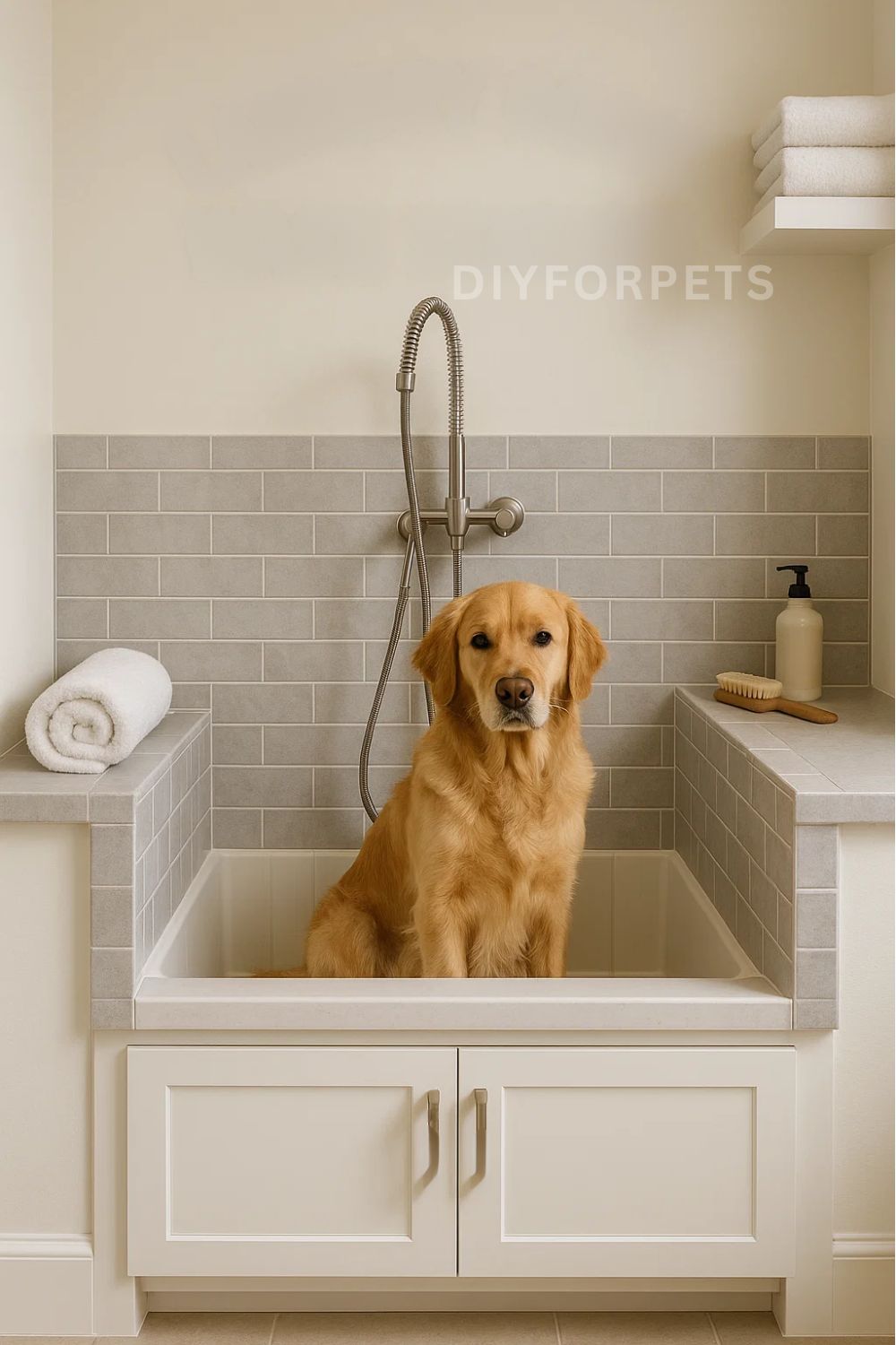This DIY Dog Wash Station Will Save Your Back (and Your Bathroom