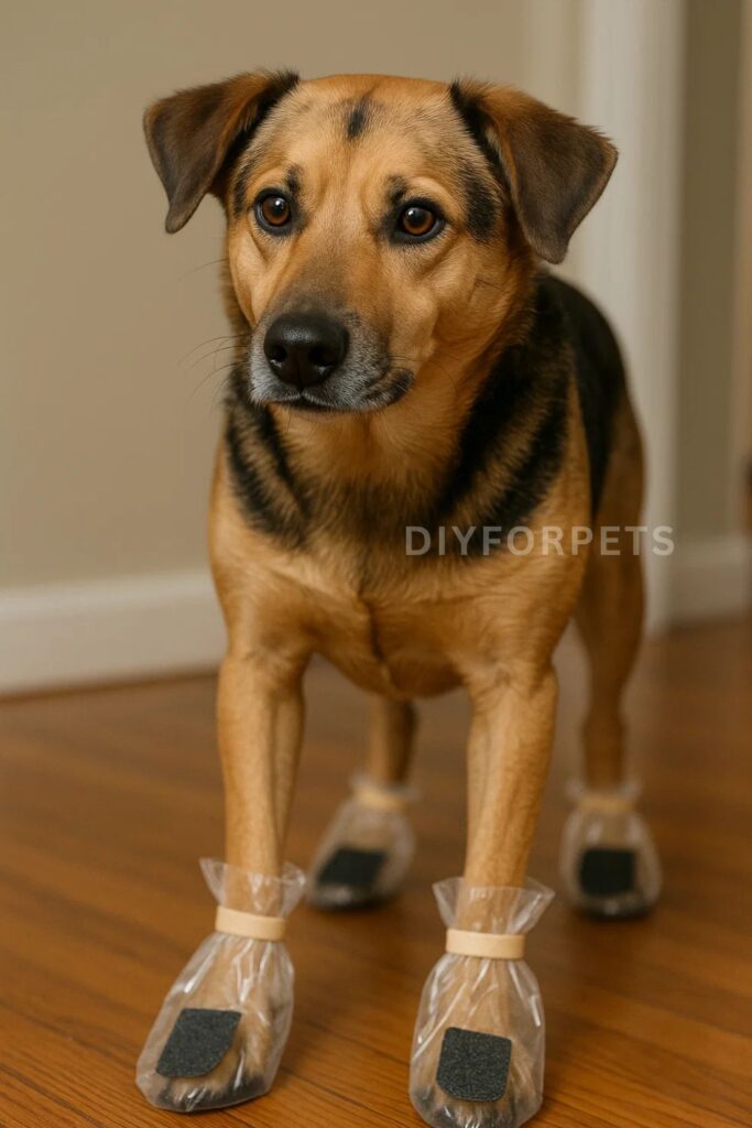 Reusable Plastic Bag Shoes for dogs