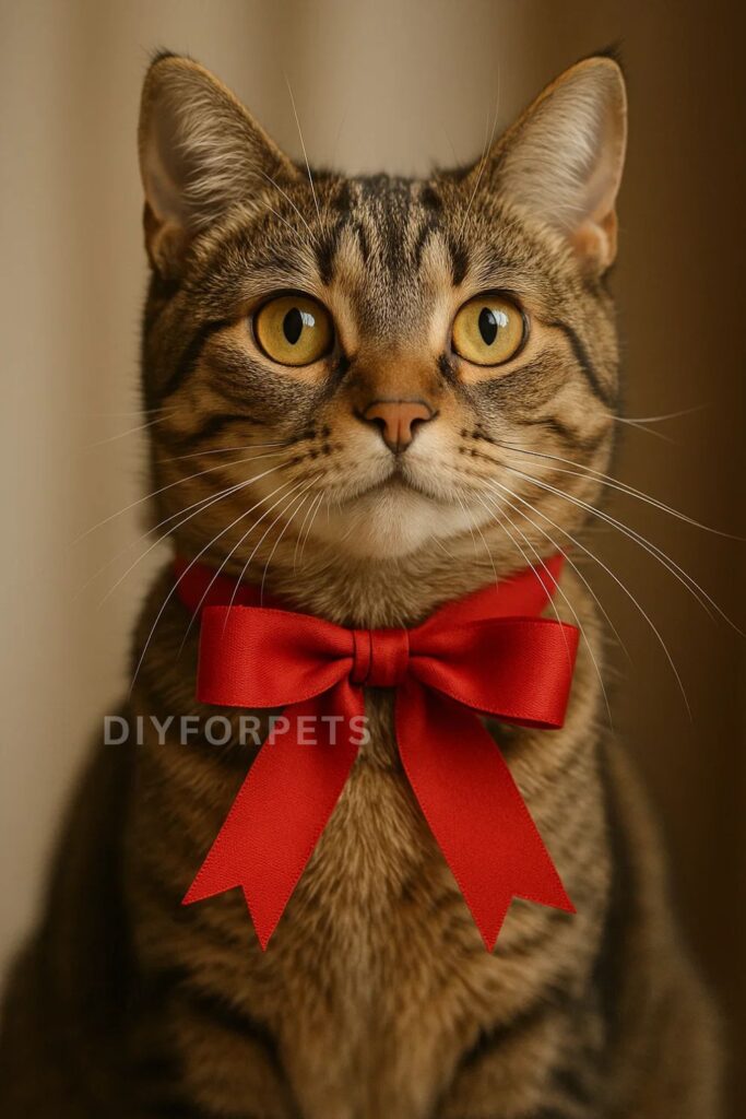 Diy Ribbon and Bow Collar