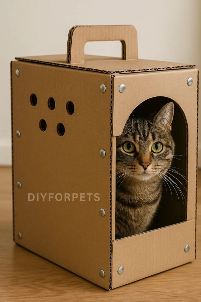Reinforced Cardboard Diy Carrier for cat