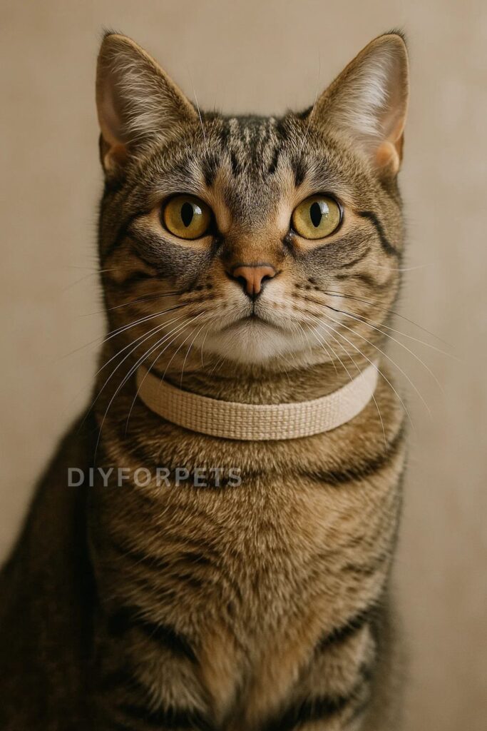 Simple Fabric Collar for cats Diy