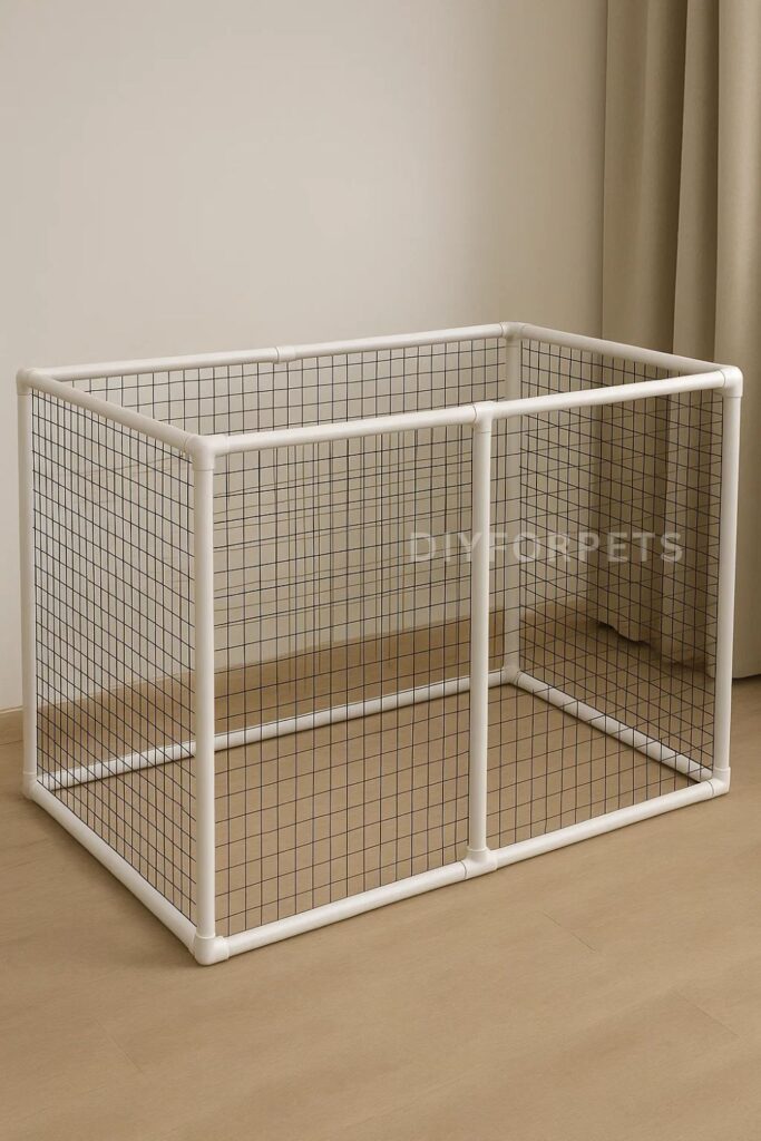 PVC Pipe Playpen for dogs