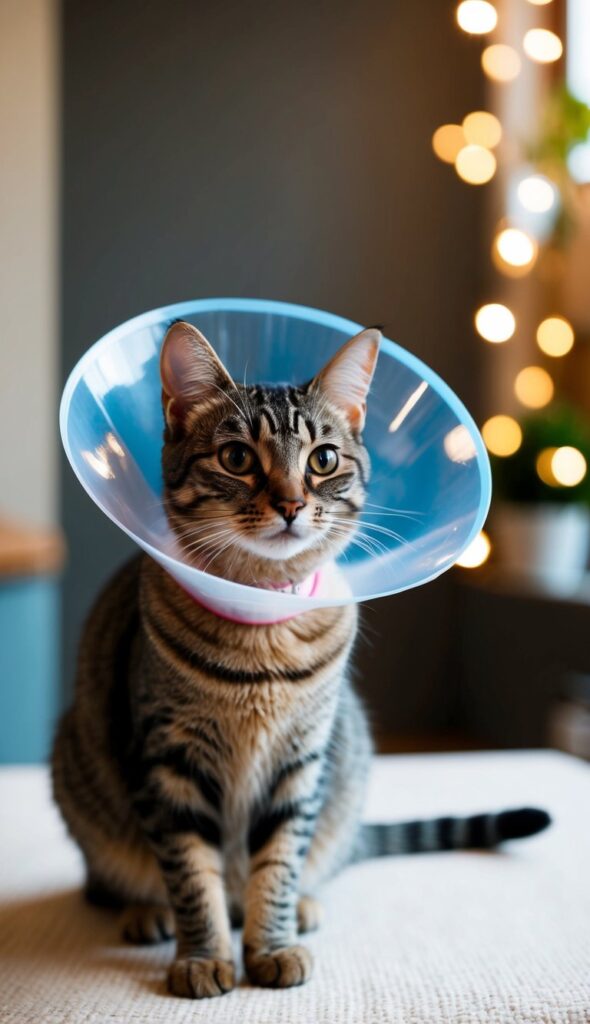 DIY Clear Plastic Sheet Cat Cone