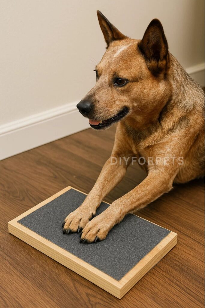 Diy Basic Sandpaper Board for dogs
