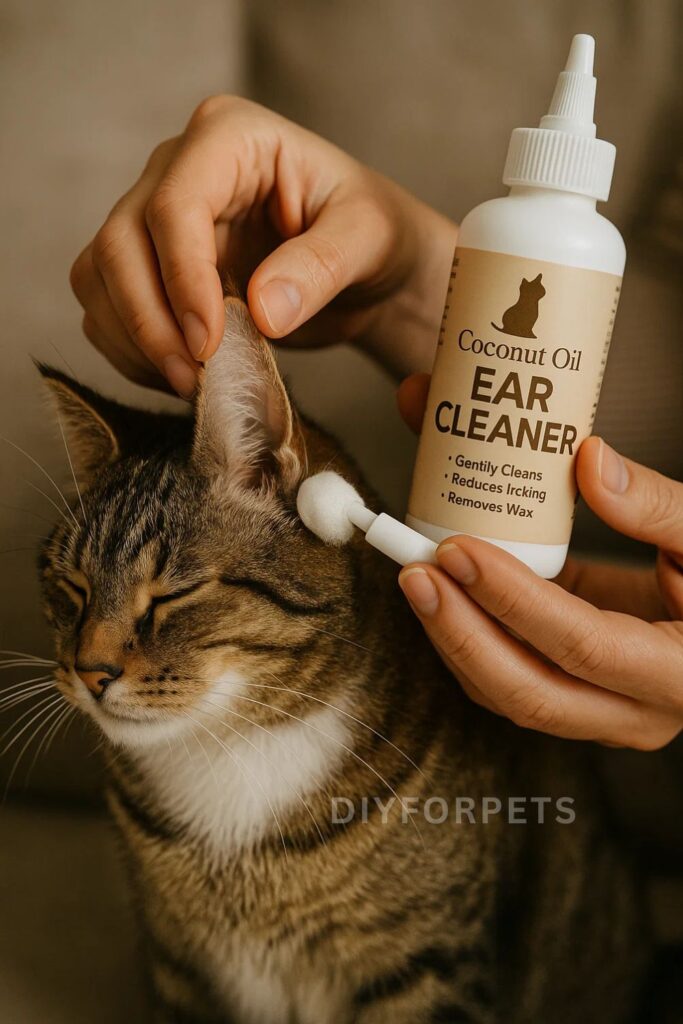 Diy Coconut Oil Ear Cleaner for cats