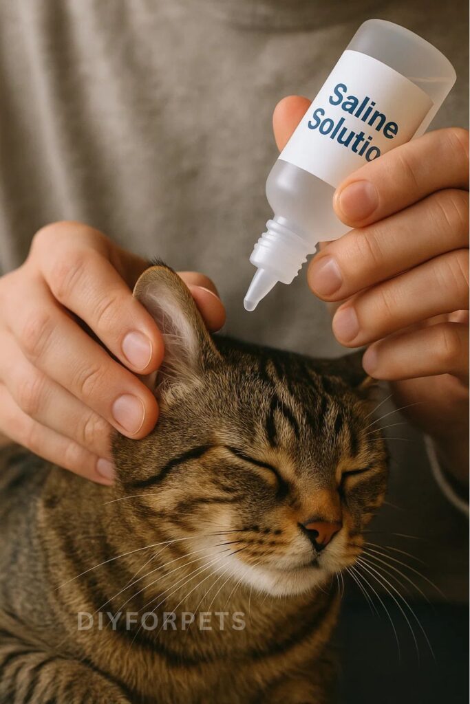 Saline Solution for cat ear cleaner