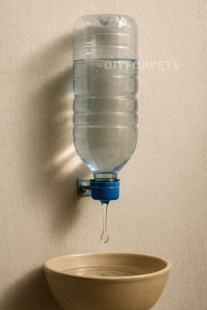 Gravity-Powered Water Dispenser diy for dogs