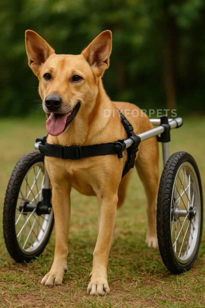 Bike Wheel Dog Wheelchair diy