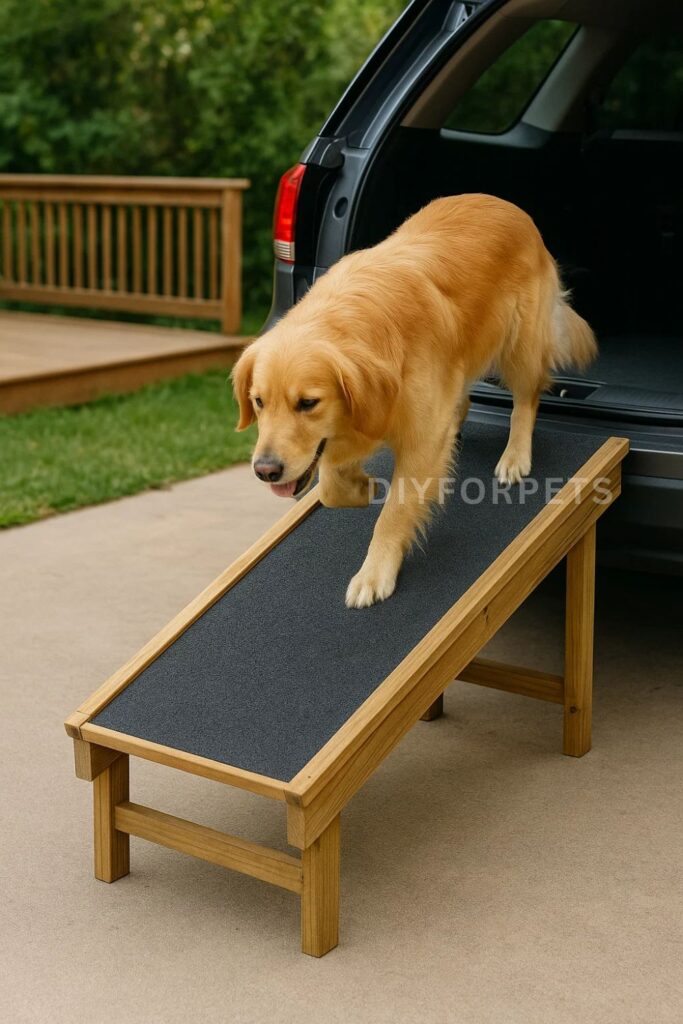 Dog ramp for outdoor diy