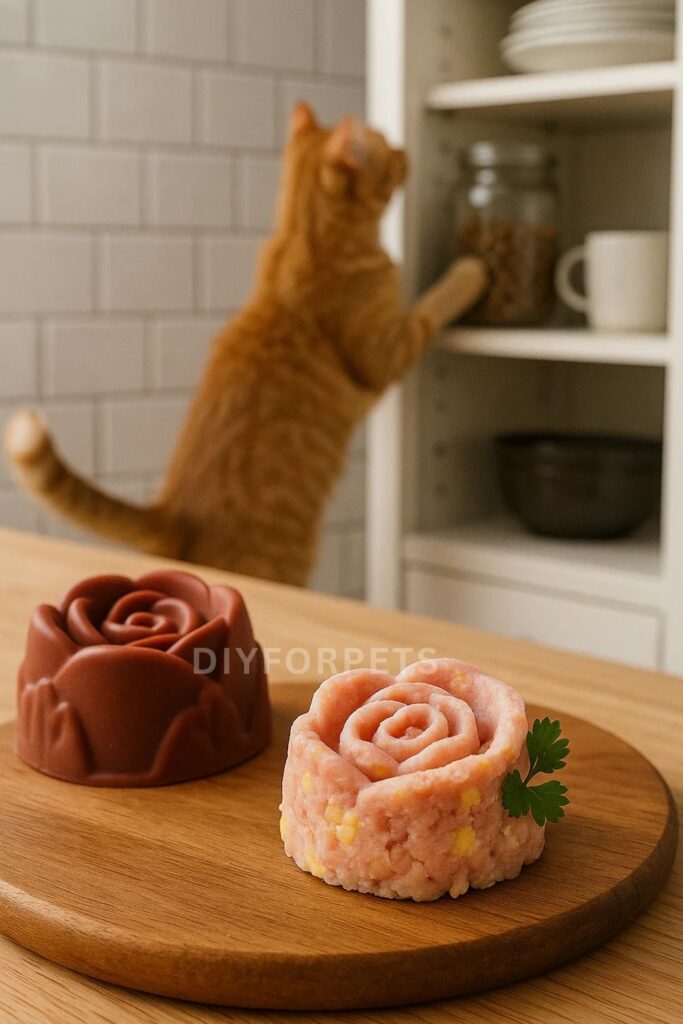 Cat treat Tuna Rose Molds
