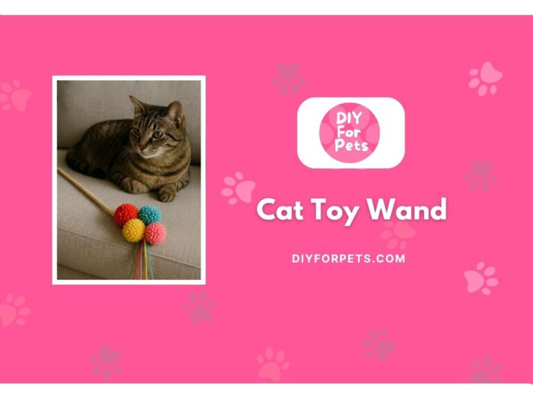 DIY cat toy wand cover