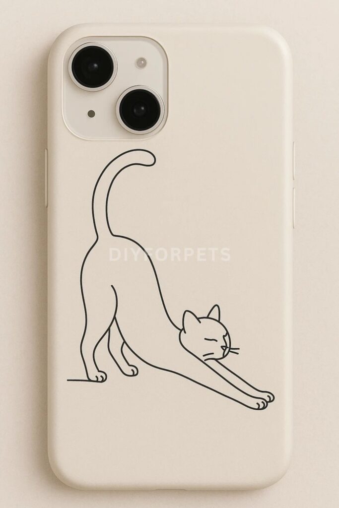 Minimalist line art phone case