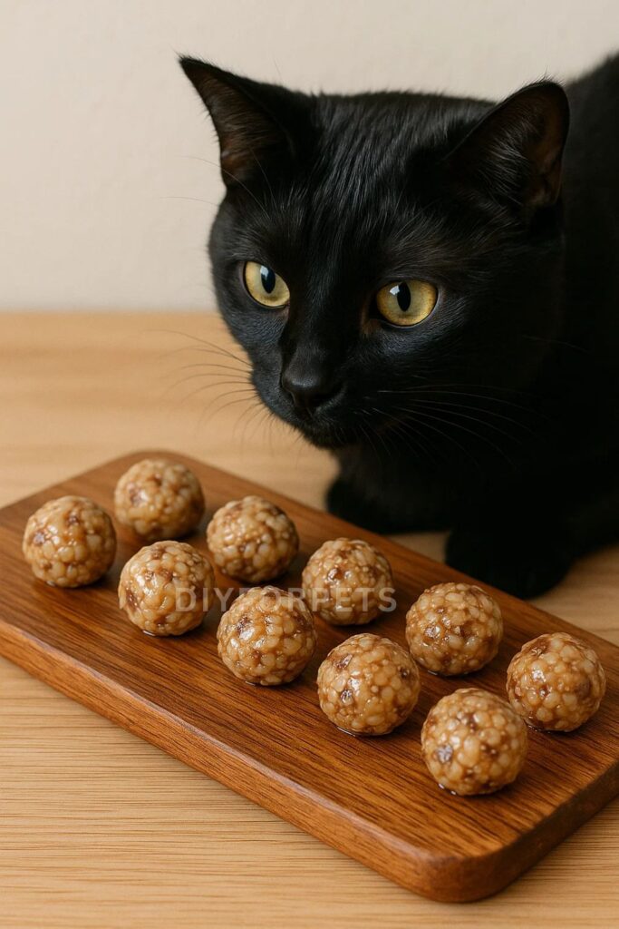 Sardine Rice Balls cat treat