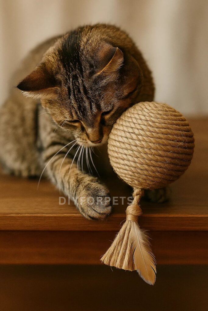Sisal Rope Scratching Ball DIY toys for cat