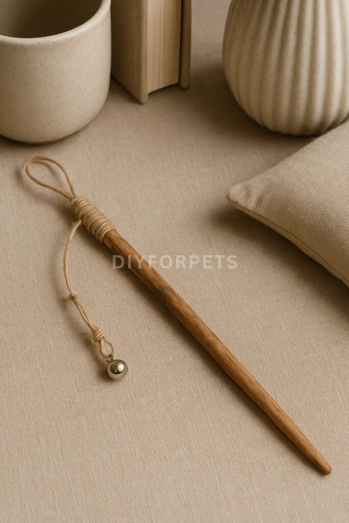 simple wooden wand