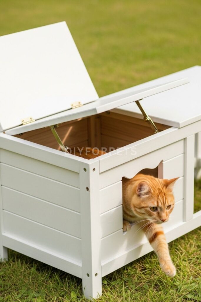 Bench-Style Litter Box Enclosure