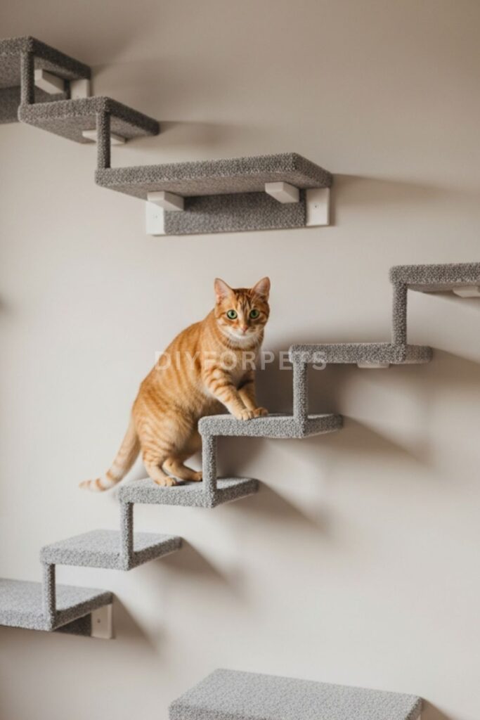 Carpeted Staircase Run