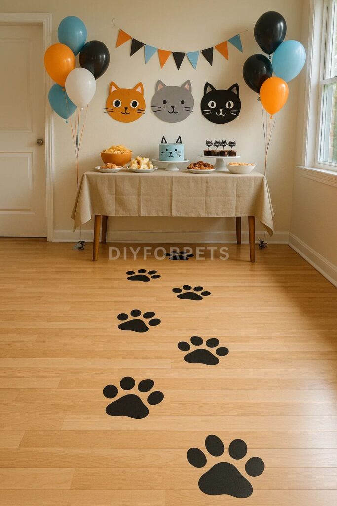 Cat Paw Print Pathway