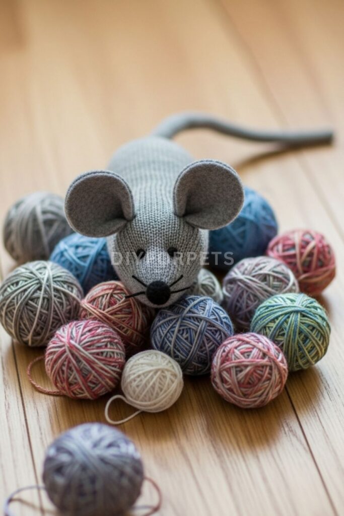 Catnip Sock Mouse