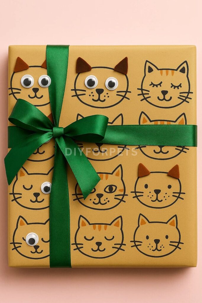 DIY Cat Face Paper with Markers