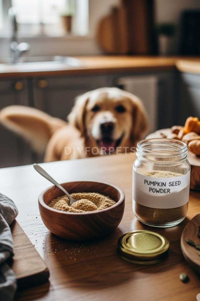 Dog Dewormer using Raw Pumpkin Seeds