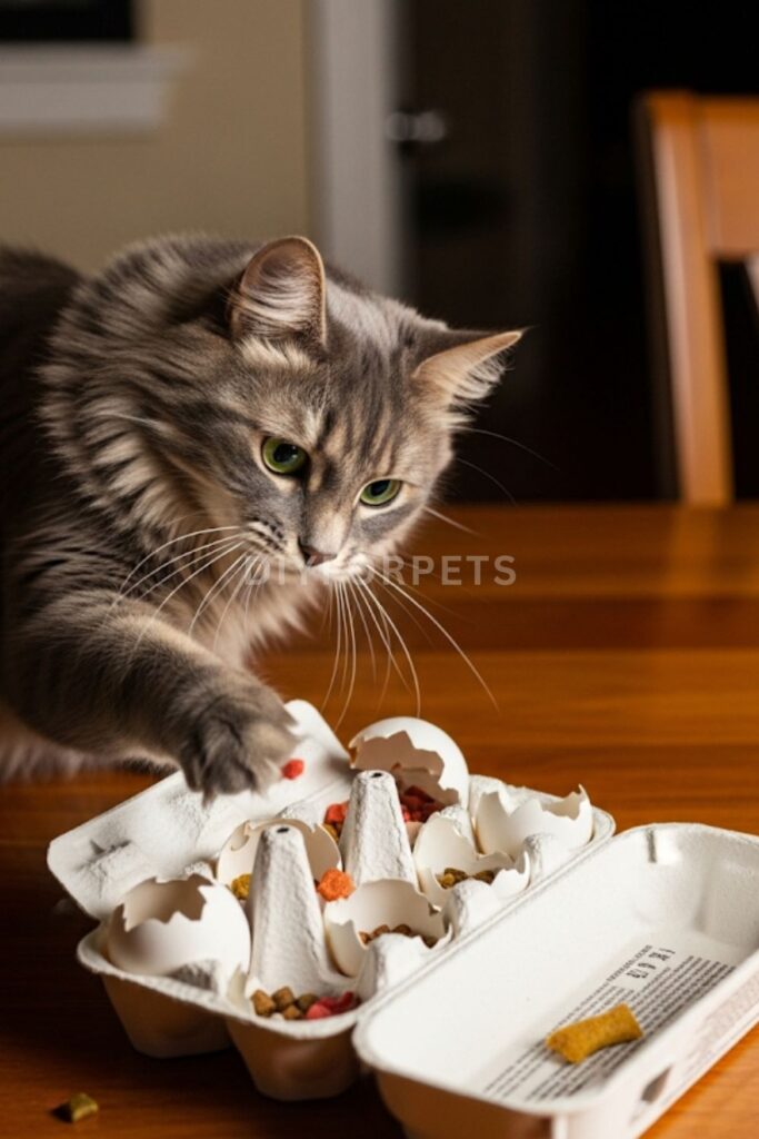 Egg Carton Foraging Game-with-Lid Puzzle