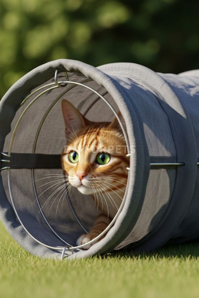 Fabric Tube with Wire Frame