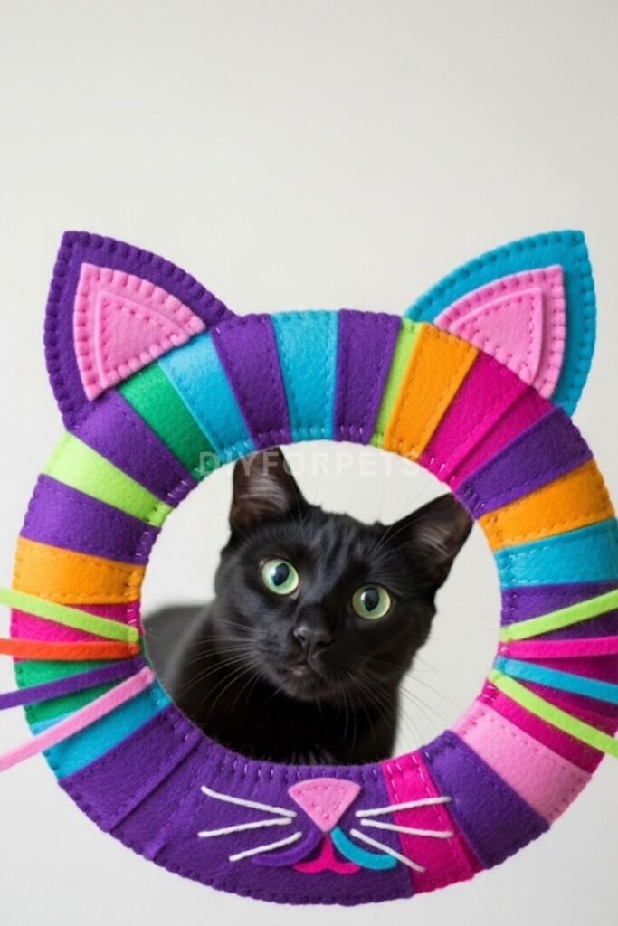Felt Cat-Shaped Frame