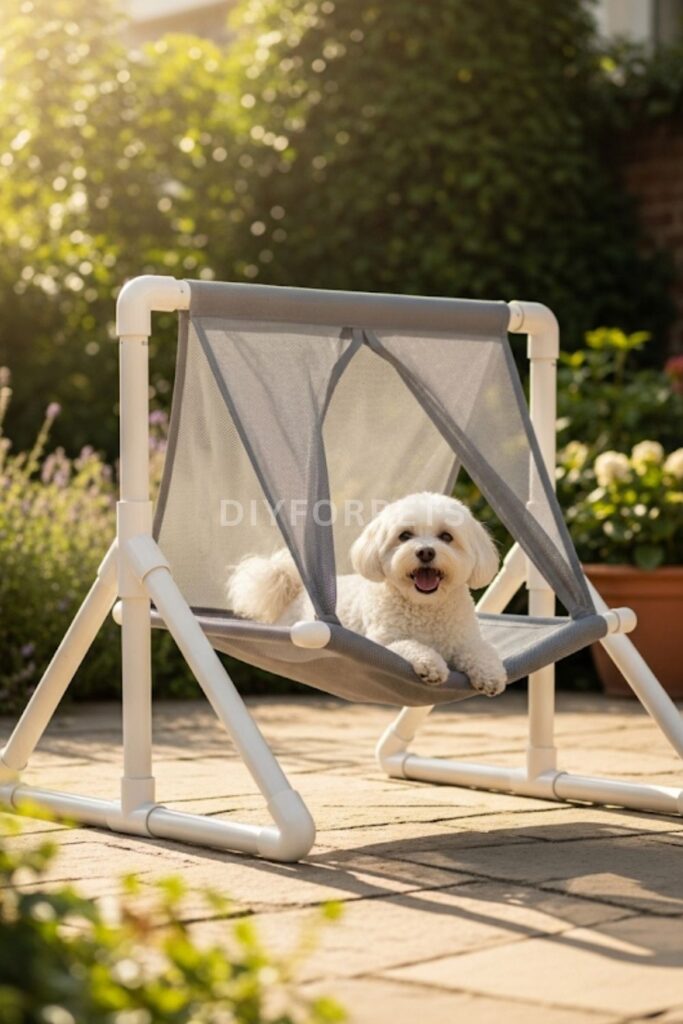 Folding PVC Frame Hammock for dogs
