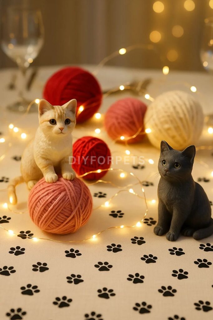 Kitty-Themed Table Centerpieces