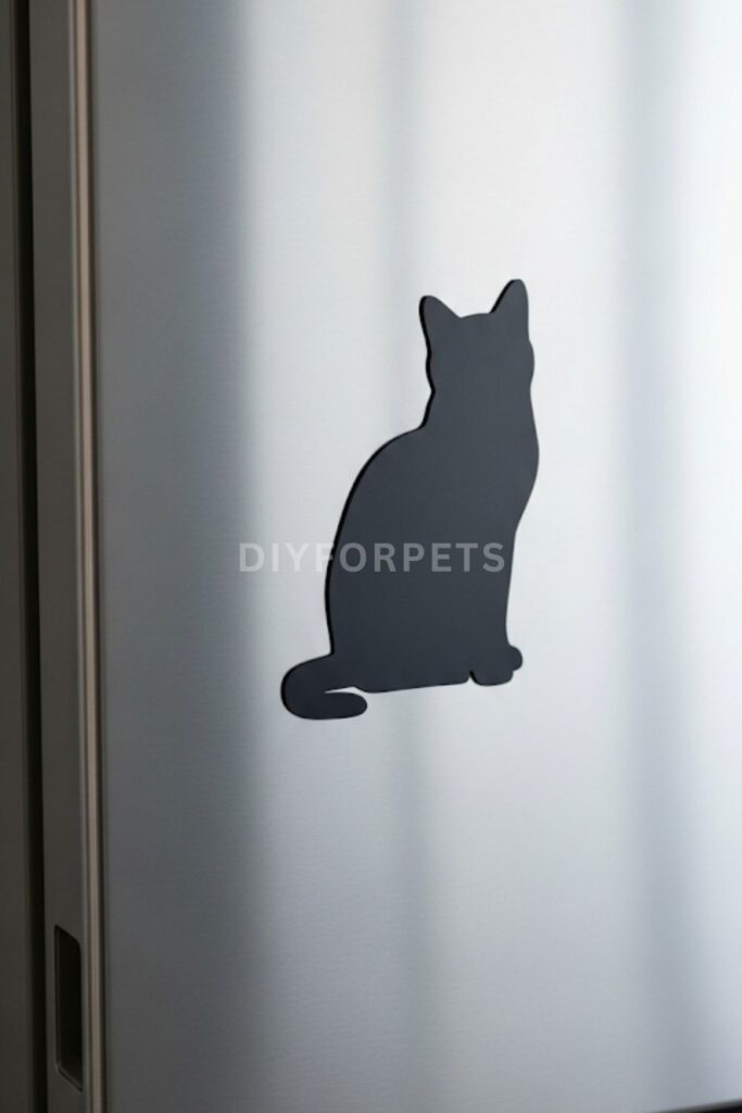 Minimalist Cat Silhouette Magnet