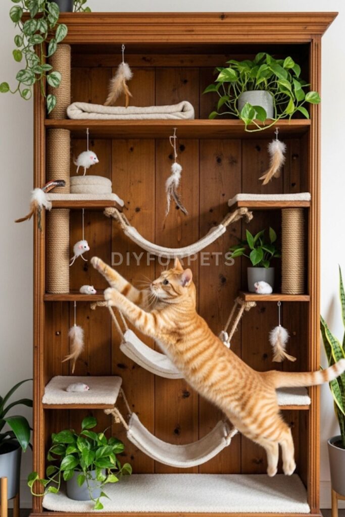 Multi-Level Bookshelf Playground