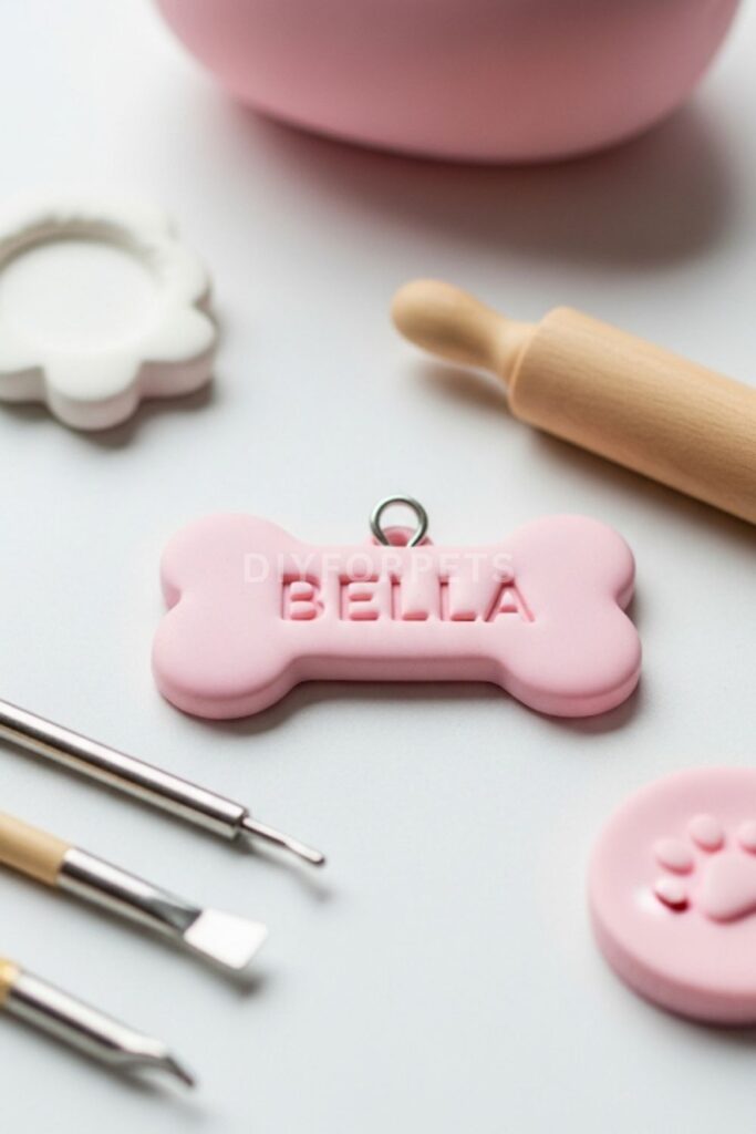Polymer Clay Name Discs