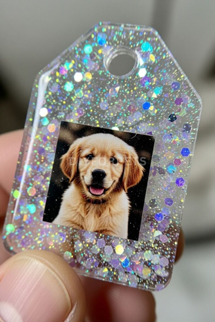 Resin-Cast Photo Tags