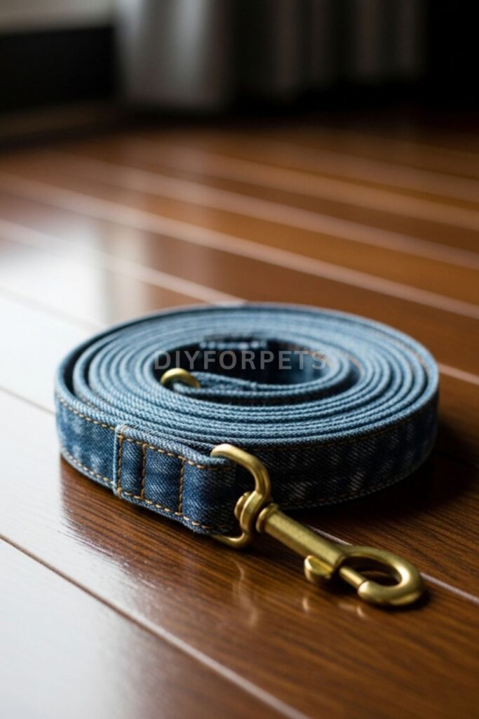 Upcycled Denim Cat Leash