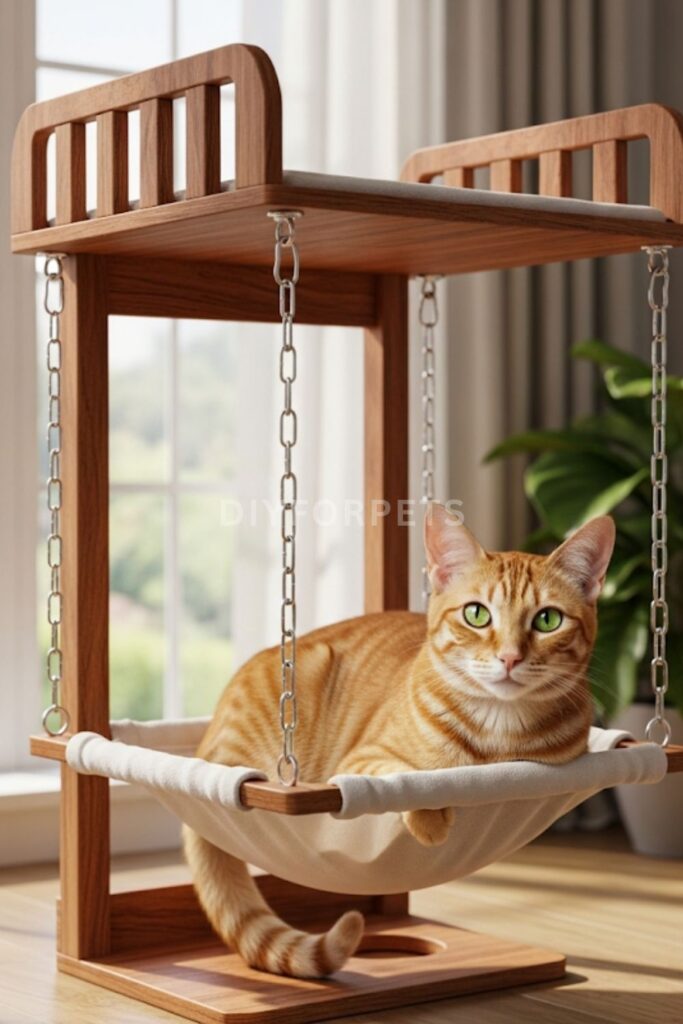 Wall-Mounted Hammock Platform