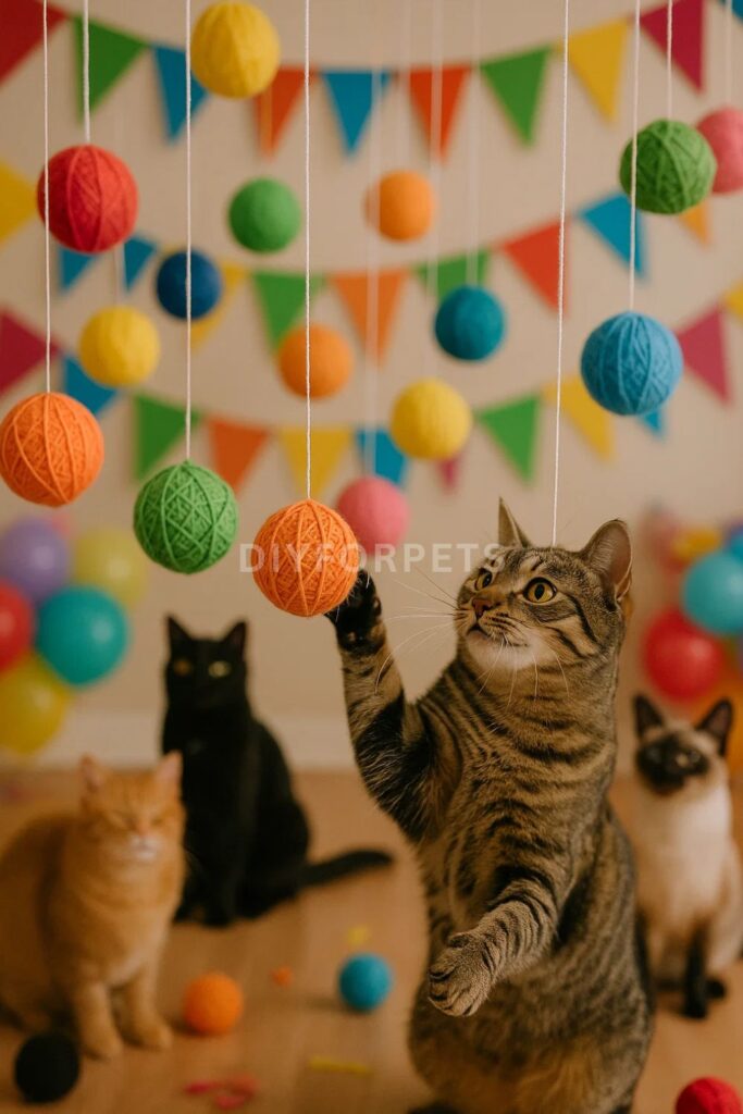 Yarn Ball Hanging Decor