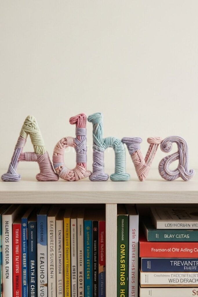 Yarn-Wrapped Cat Word Art